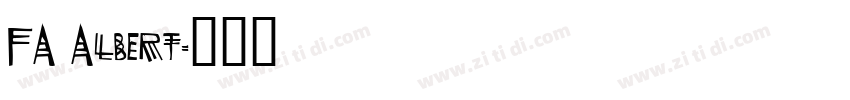FA Albert字体转换